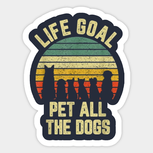 Life Goal Pet All The Dogs Sticker by Distefano